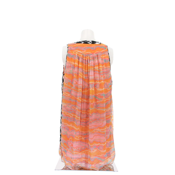 Tunique orange en soie