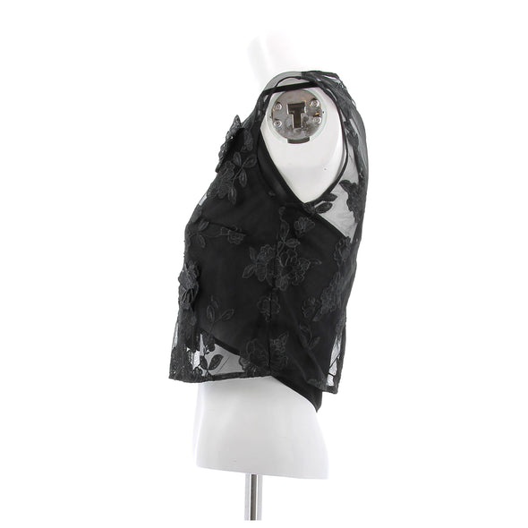 Top transparent noir