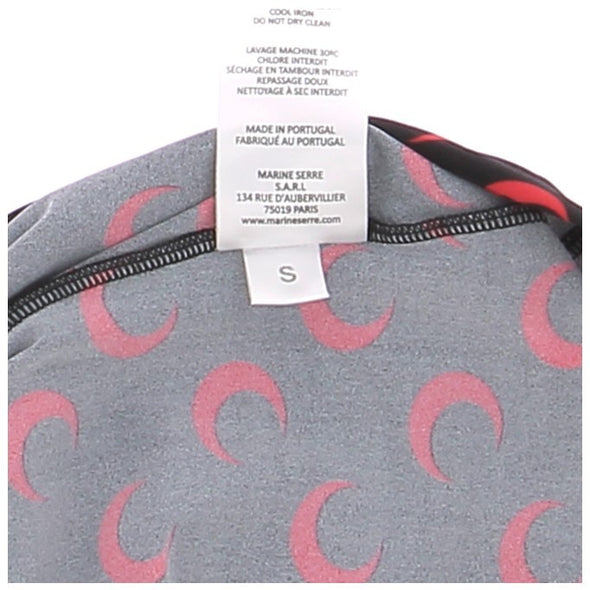 Top à col haut "Moon" rouge