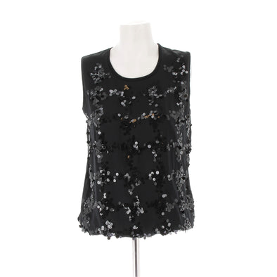 Top noir à sequins
