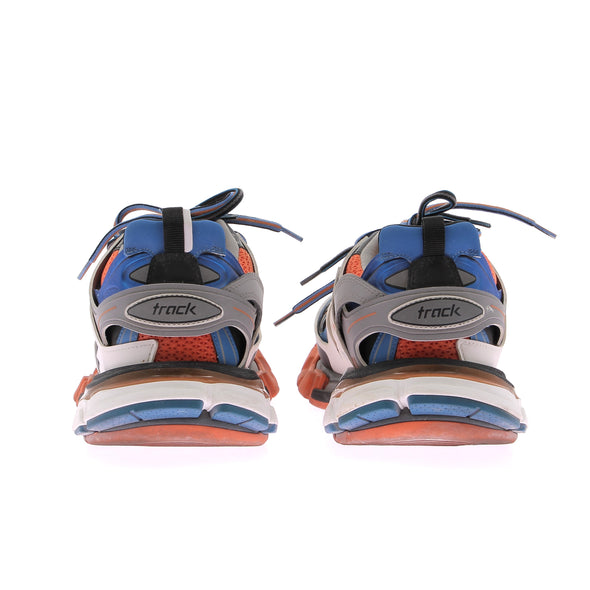 Sneakers "Track" bleues et oranges