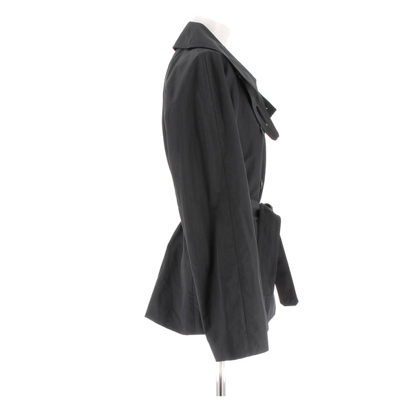 Trench noir court