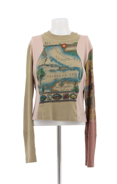 T-shirt à manches longues avec imprimé