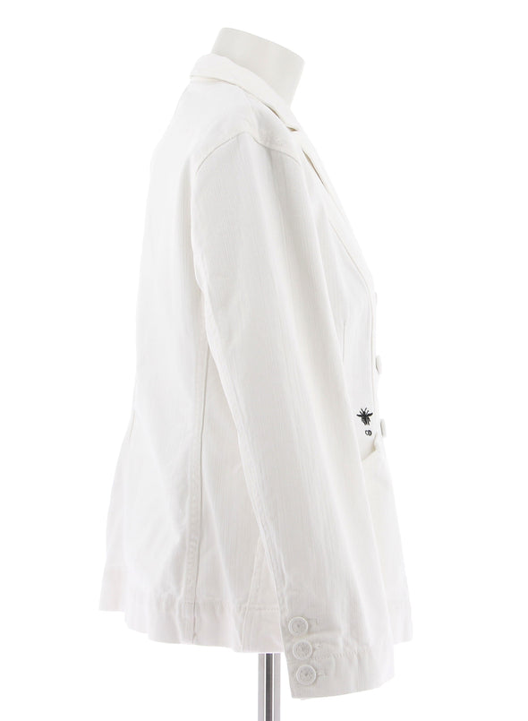 Veste en denim blanc