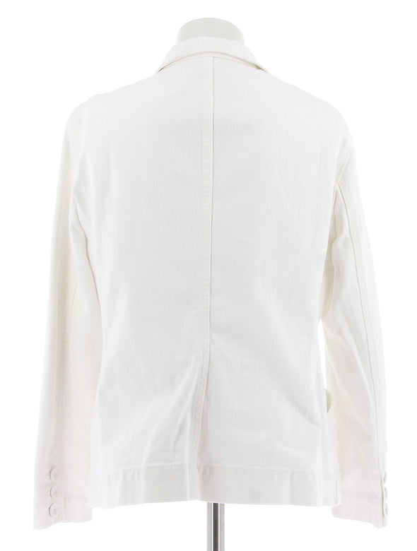 Veste en denim blanc