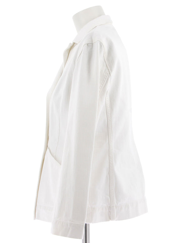 Veste en denim blanc
