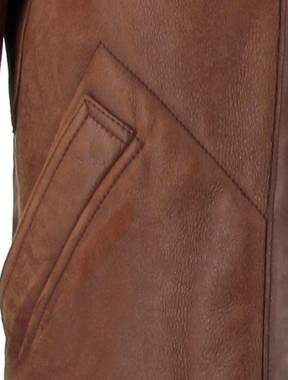 Blouson aviateur marron