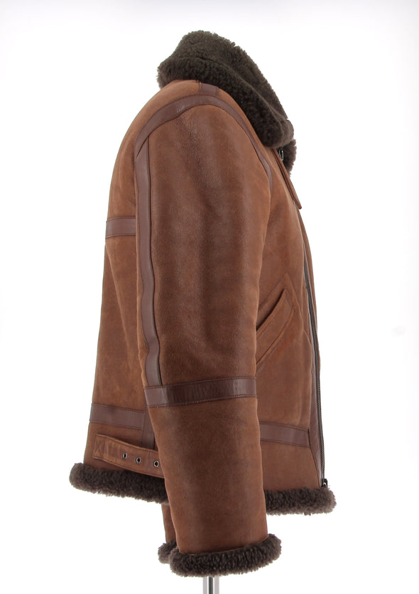 Blouson aviateur marron