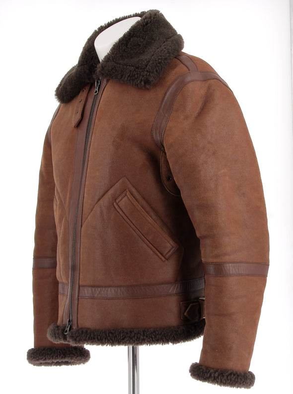 Blouson aviateur marron