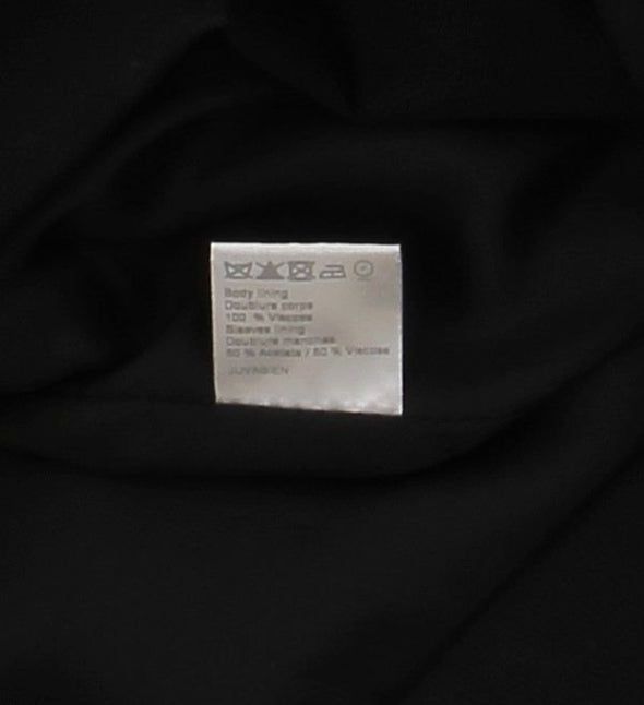 Veste de tailleur noire en laine