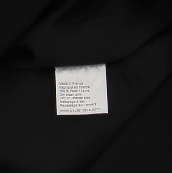 Veste de tailleur noire en laine