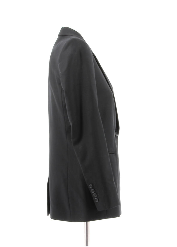 Veste de tailleur noire en laine