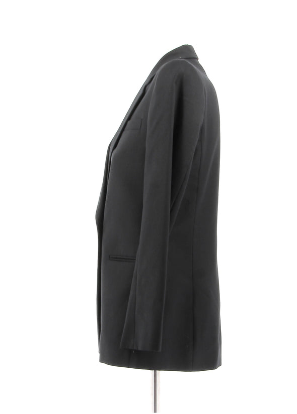 Veste de tailleur noire en laine
