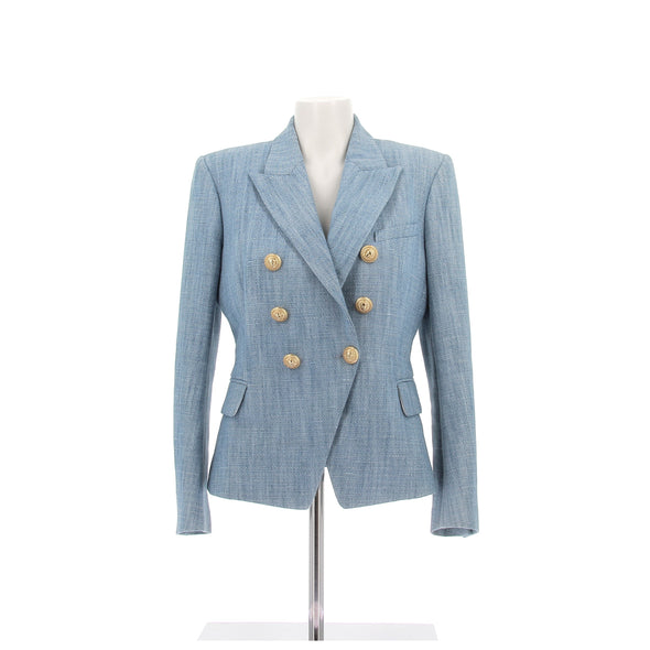 Veste de tailleur bleue