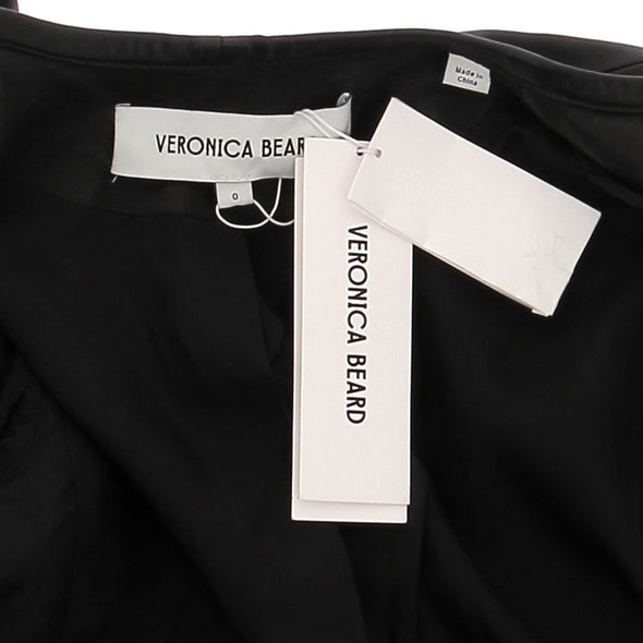Veste en cuir noir