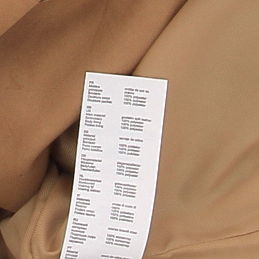 Veste en daim camel
