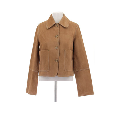 Veste en daim camel