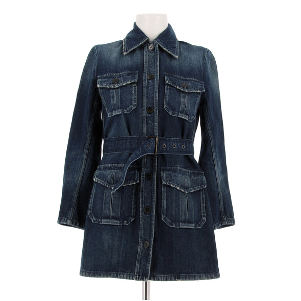 Veste en denim bleue
