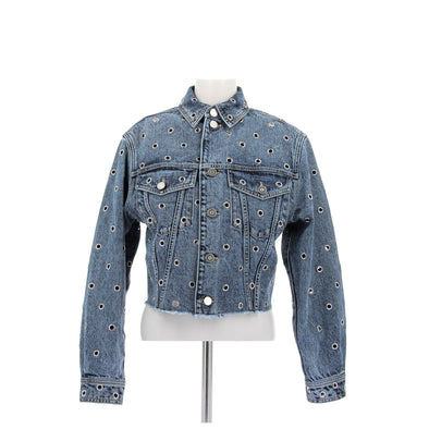 Veste en jean et œillets