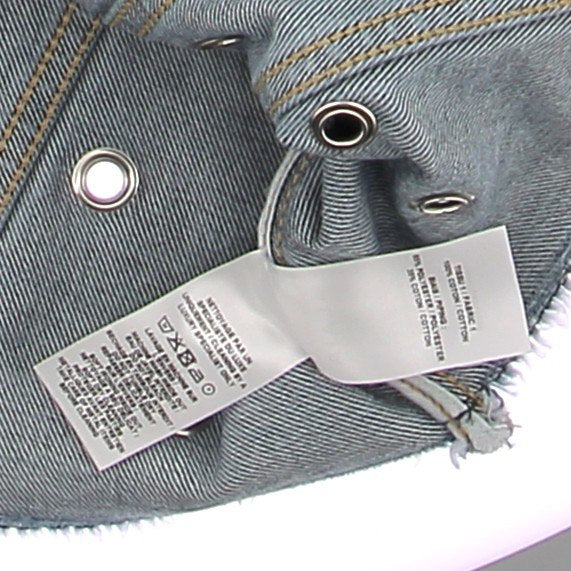 Veste en jean et œillets