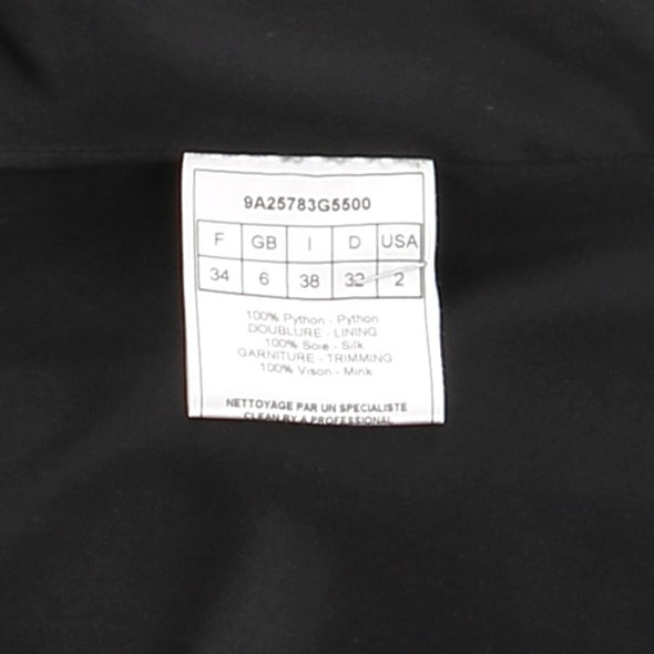 Veste en python noire