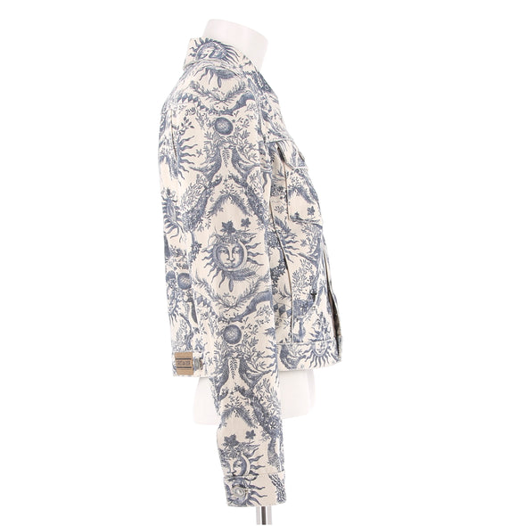 Veste en denim "Toile de Jouy Soleil"