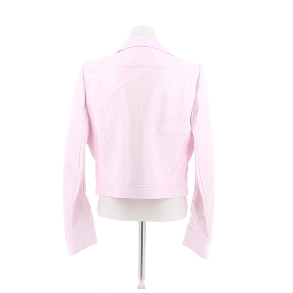 Veste en vinyl rose "Reedition"