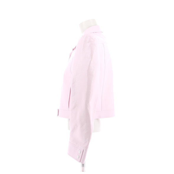 Veste en vinyl rose "Reedition"