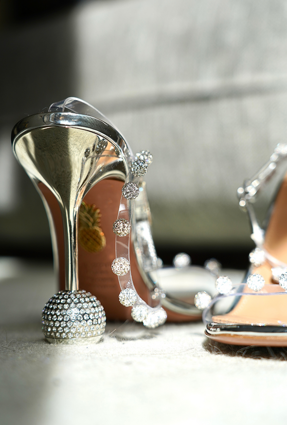 Sandales silver à strass