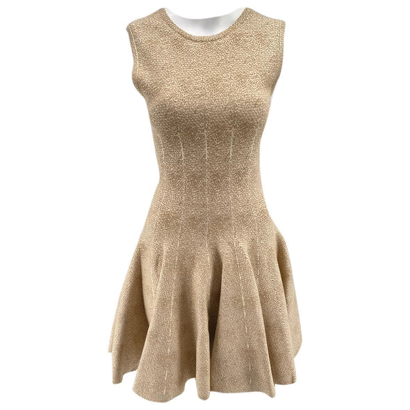 Robe en laine beige