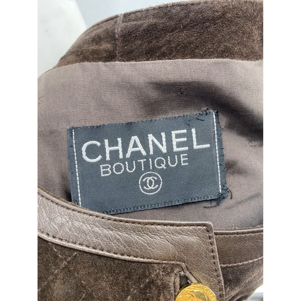 Veste en cuir vintage - Chanel