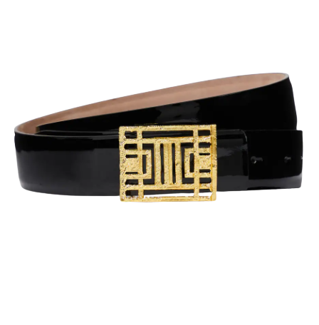 Ceinture en cuir à ornements