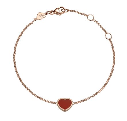 Bracelet Happy Hearts en or rose - Chopard