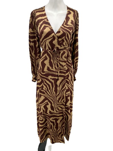 Robe zèbre marron