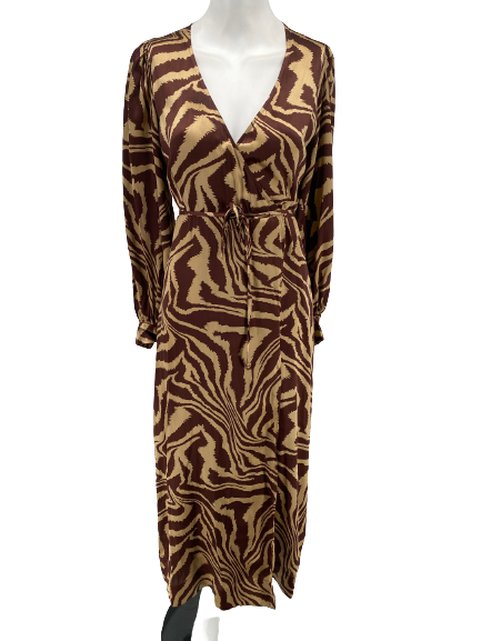 Robe zèbre marron