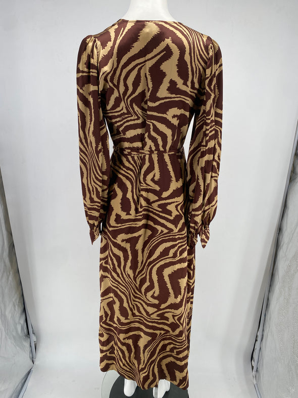 Robe zèbre marron