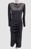 Robe noire longue à épaulettes - Personal Seller