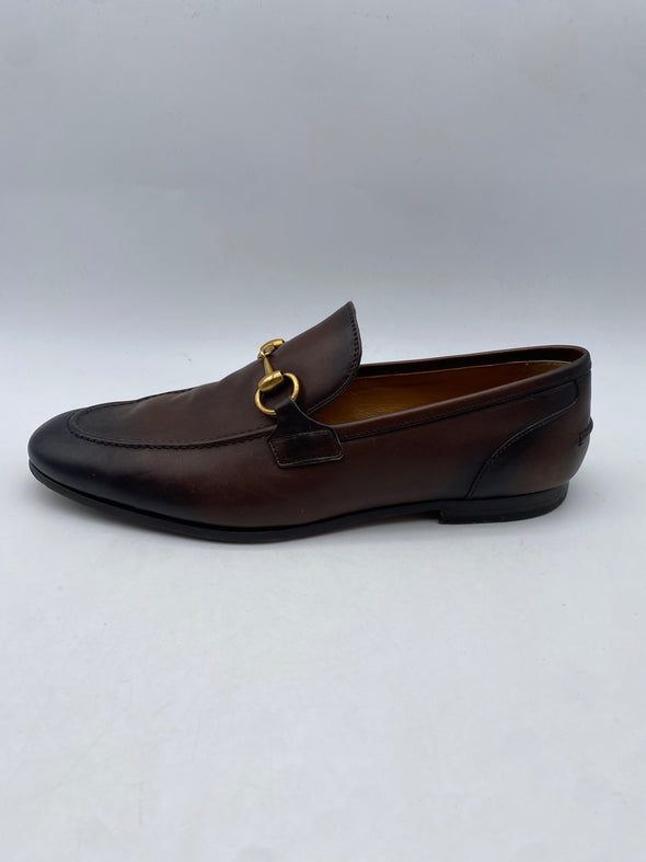 Mocassins en cuir marron