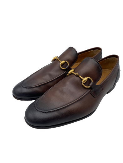 Mocassins en cuir marron