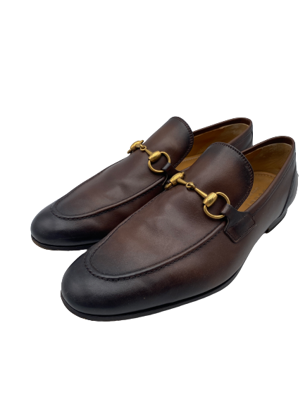 Mocassins en cuir marron