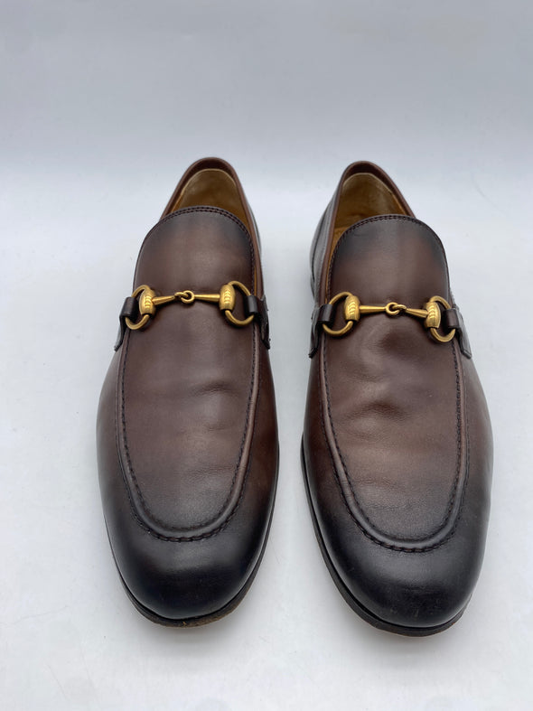 Mocassins en cuir marron