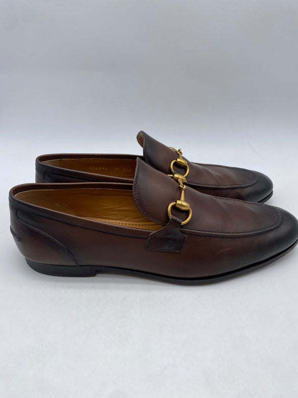 Mocassins en cuir marron