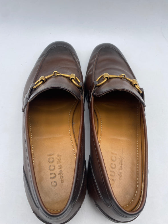 Mocassins en cuir marron