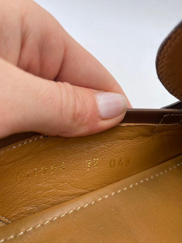 Mocassins en cuir marron