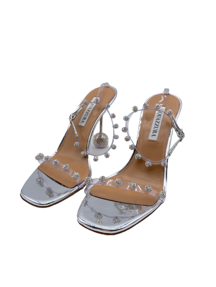 Sandales silver à strass