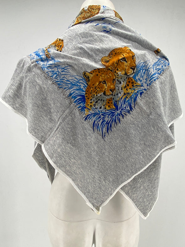 Foulard en coton Léopards