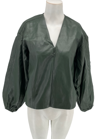 Blouse en cuir