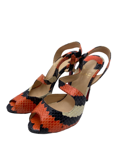 Sandales à brides en python