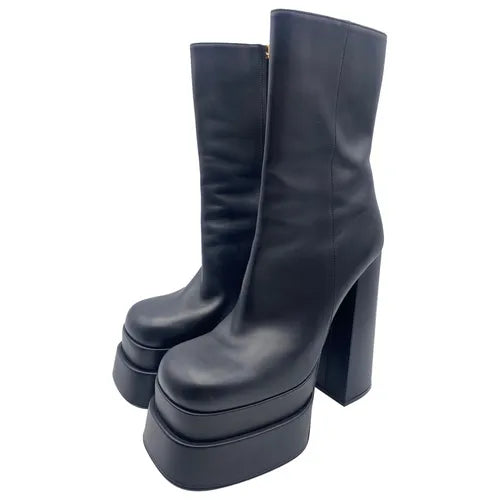 Boots en cuir - Versace