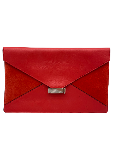 Pochette enveloppe en cuir